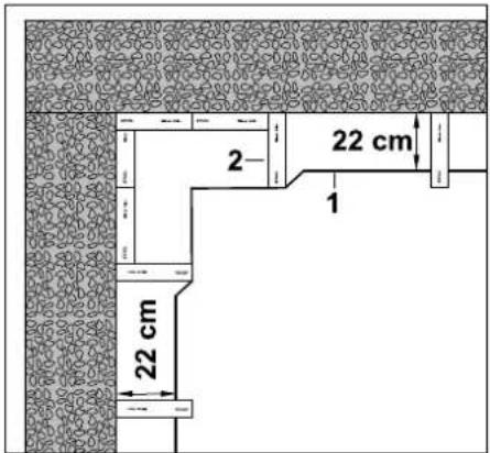 2 22 cm 1 22 cm
