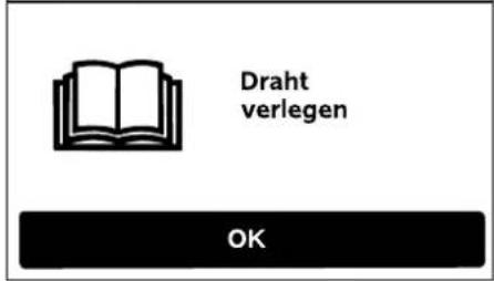 Draht verlegen OK