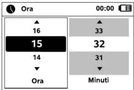 Ora 00:00 16 15 14 Ora 33 32 31 Minuti