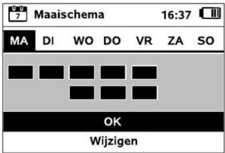 Maaischema 16:37 MA DI WO DO VR ZA SO OK Wijzigen
