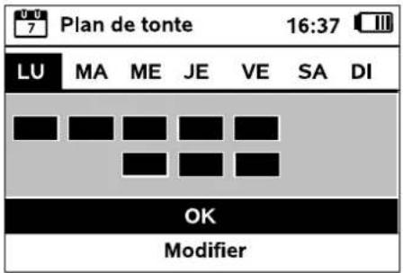 Plan de tonte 16:37 LU MA ME JE VE SA DI OK Modifier