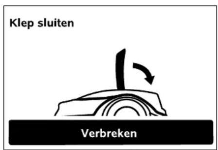 Klep sluiten Verbreken