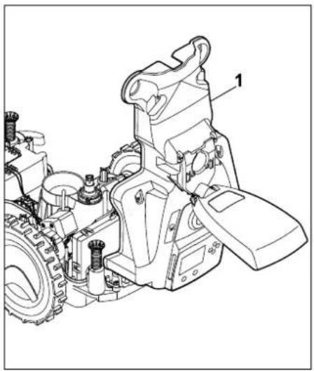 STIHL iMow RMI 422 - Removing the battery - 4