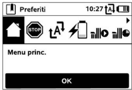 Preferiti 10:27 A STOP Menu princ. OK