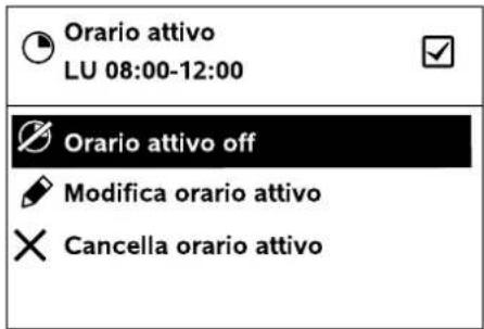 Orario attivo LU 08:00-12:00 Orario attivo off Modifica orario attivo × Cancella orario attivo