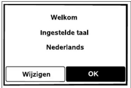 Welkom Ingestelde taal Nederlands Wijzigen OK