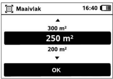 Maavlak 16:40 300 m² 250 m² 200 m² OK