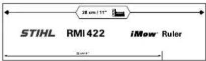 28 cm / 11" STIHL RMI422 iMow Ruler 28 cm/1"