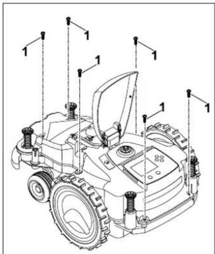 STIHL iMow RMI 422 - Smontaggio accumulatore - 2