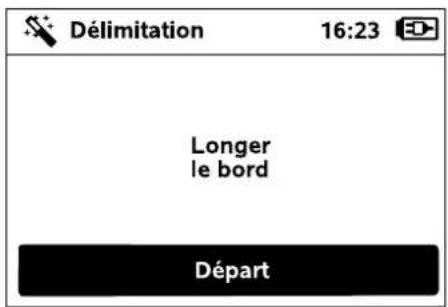 Délimitation 16:23 Longer le bord Départ