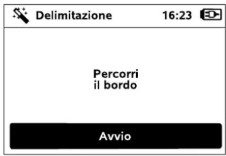 Delimitazione 16:23 Percorri il bordo Avvio
