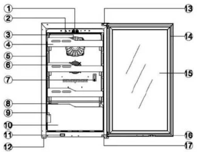 NewAir NCH840BK00 - LIST DES PIECES - 1
