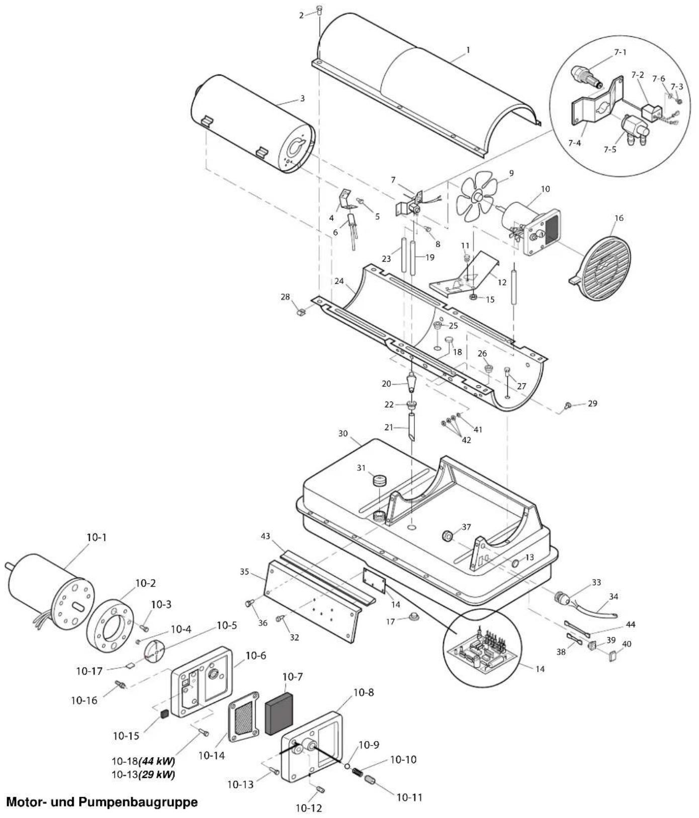 Güde GD 30 CE - BEBILDERTE ERSATZTEILLISTE - 1