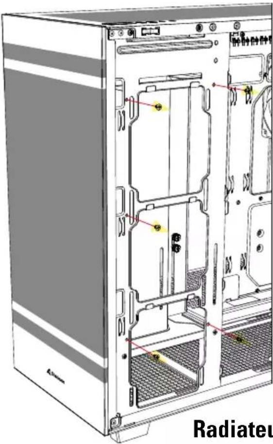 Sharkoon Rebel C50 - Installer le radiateur sur le panneau latéral - 1