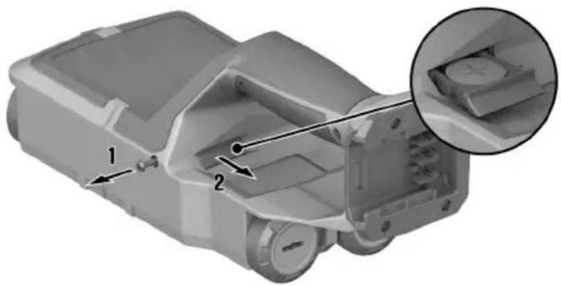 HILTI PS 85 - Bytte ut knappcelle - 1