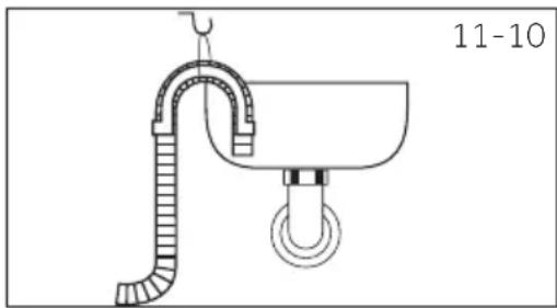 HAIER HW110B14979EU1 - Afvoerslang naar wastafel - 1