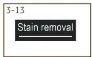 3-13 Stain removal
