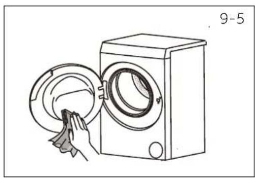 HAIER HW110B14979EU1 - Cleaning the drum and gasket - 4