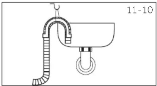 HAIER HW110B14979EU1 - Tuyau de vidange à l'évier - 1