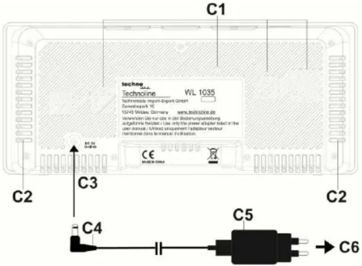 TECHNOLINE WL 1035 - Monitor di qualità dell'aria con PM 2.5 / CO₂ / TVOC, temperatura e umidità relativa - 3