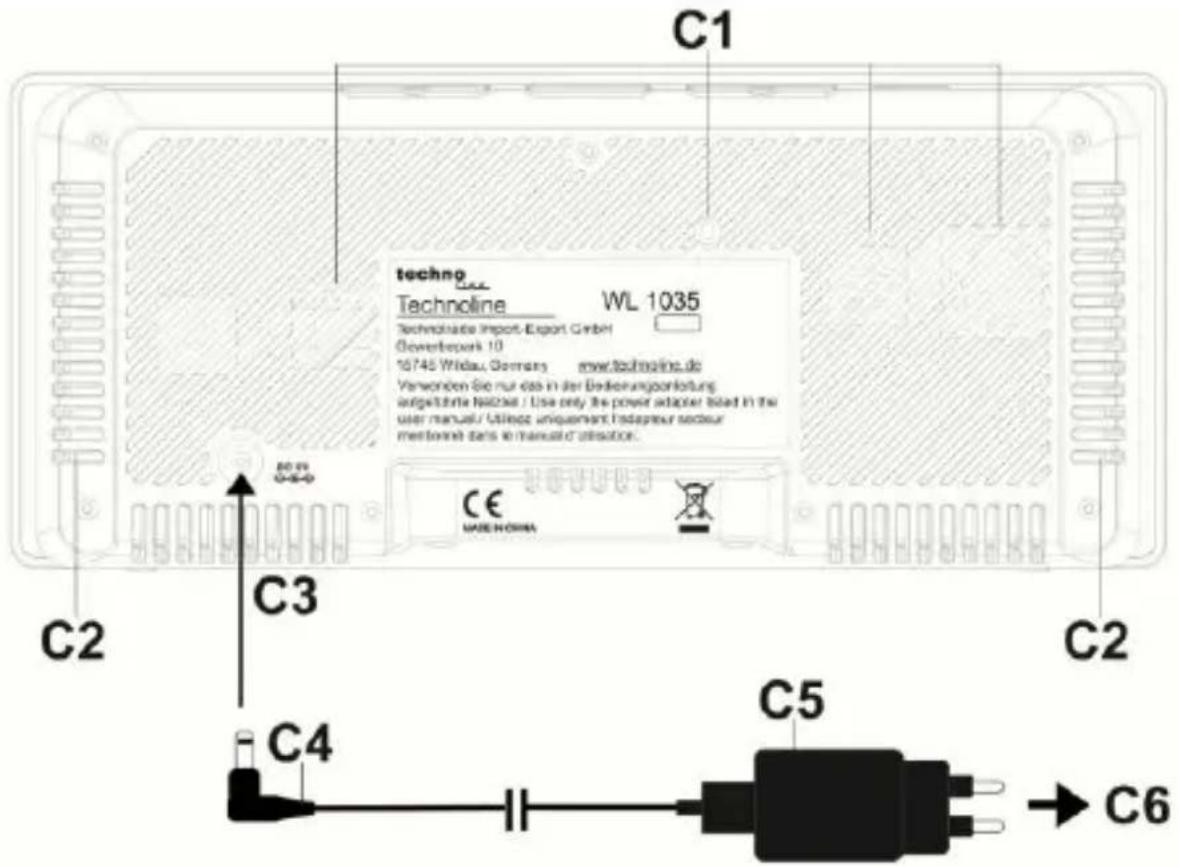 TECHNOLINE WL 1035 - Monitor voor de luchtkwaliteit met PM2,5 / CO₂ / TVOC, temperatuur en relatieve vochtigheid - 3