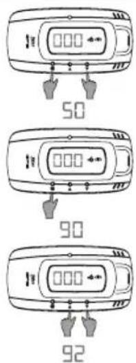 Valeo Speed Visio Nomad - Volba hodnoty rychlosti - 1
