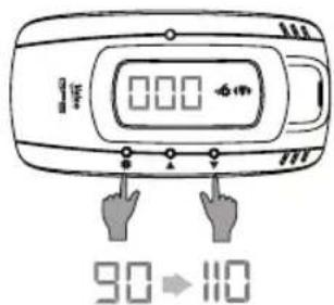 Valeo Speed Visio Nomad - Instelling van kilometers of miles per uur - 1