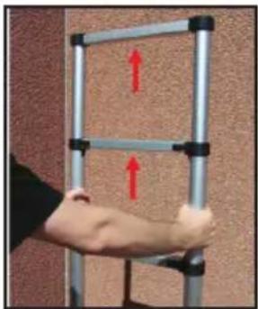 Batavia BTTL002 - Extending the telescopic ladder – extend to its full length – - 1
