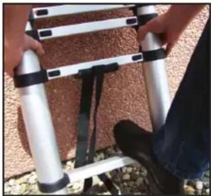 Batavia BTTL002 - Extending the telescopic ladder – extending only some rungs – - 1