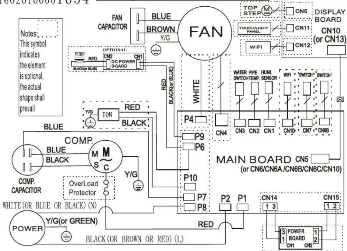 FRIGIDAIRE FFAP5034W1 - Diagramme de câblage - 1