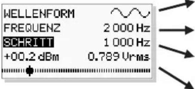 VELLEMAN HPG1 - (dargestellt, wenn die SWEEP-Funktion ausgeschaltet ist, siehe weiter) - 1