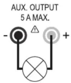 AUX. OUTPUT 5 A MAX.