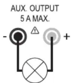 AUX. OUTPUT 5 A MAX.