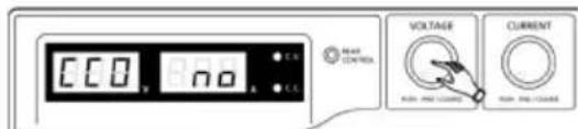 CCO no VOLTAGE CURRENT MAIN MODE COLD MAIN MODE COLD