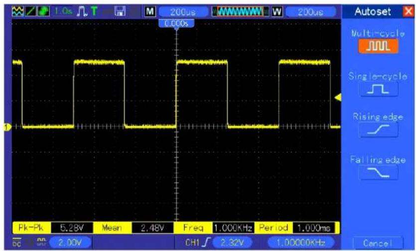 VOLTCRAFT DSO1102D - Observer l'oscillogramme - 1