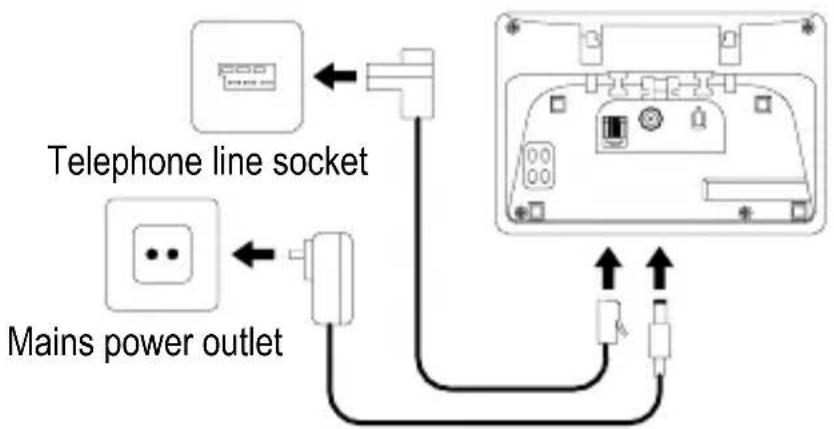 SWITEL DFT1472 - Connecting the base station - 2