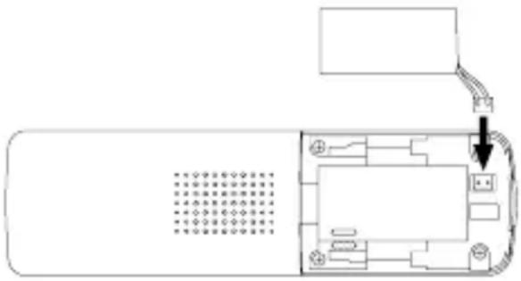 SWITEL DFT1472 - Inserting the battery pack - 1