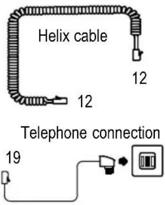 SWITEL TF 510 - Connecting the telephone - 1