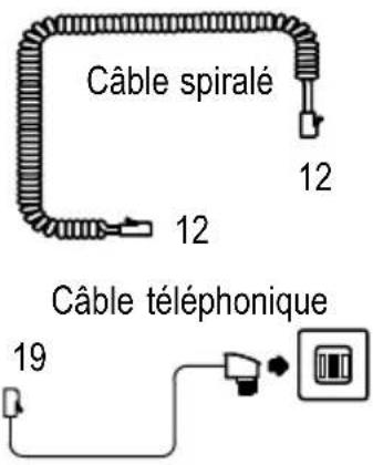 SWITEL TF 510 - Raccorder le téléphone - 1