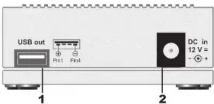 VOLTCRAFT Charge Manager 420 - Raccords (au dos de l'appareil) : - 1