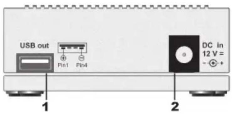 VOLTCRAFT Charge Manager 420 - Connection (back of the device): - 1
