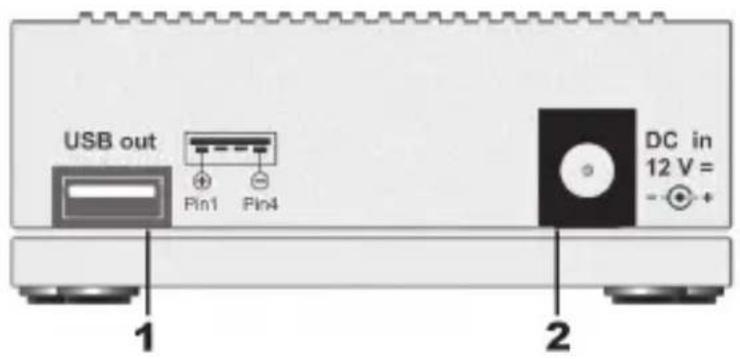 VOLTCRAFT Charge Manager 420 - Anschlüsse (Geräterückseite): - 1