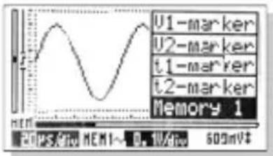U1-marker U2-marker t1-marker t2-marker Memory 1 20 µs/div HEMI~ 0.1V/div 600mV‡