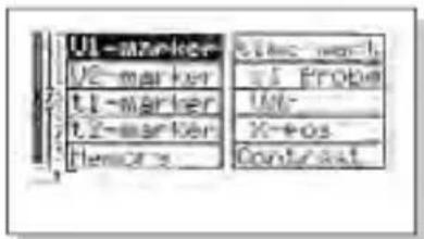 UI - marker U2 - marker U1 - marker U2 - marker Memor X-Pos Contrast