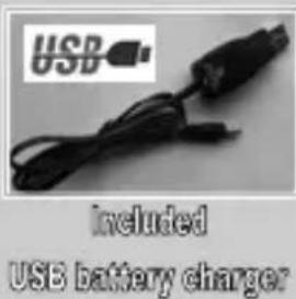 USB Included USB battery charger