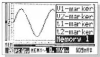 U1-marker U2-marker t1-marker t2-marker Memory 1 609mV± 20.5s/100 MEM1~ 3.1 V/400
