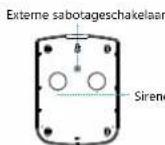 Chuango SPS260 - Overzicht binnenzijde - 2