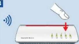 AVM FRITZ!WLAN Repeater 450E - FRITZ!WLAN Repeater 450E met een druk op de knop met WiFi verbinden - 4