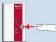 AVM FRITZ!WLAN Repeater 450E - FRITZ!WLAN Repeater 450E met een druk op de knop met WiFi verbinden - 3