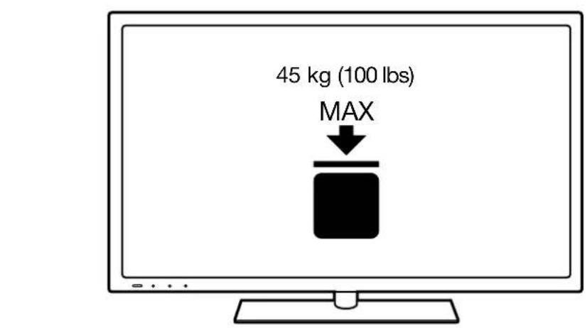 45 kg (100 lbs) MAX